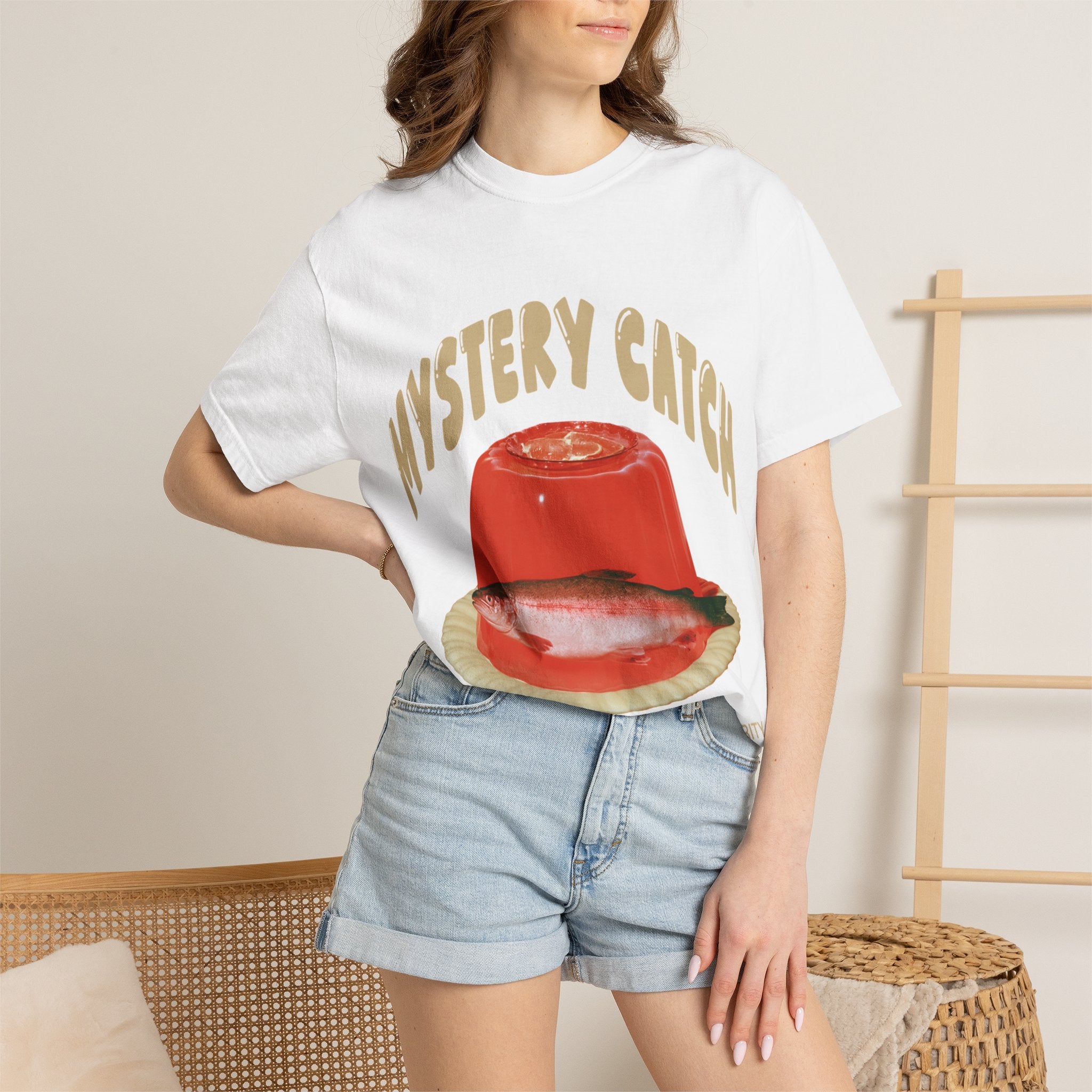 Mystery Catch T-Shirt — Retro Fish Jell-O Graphic Tee