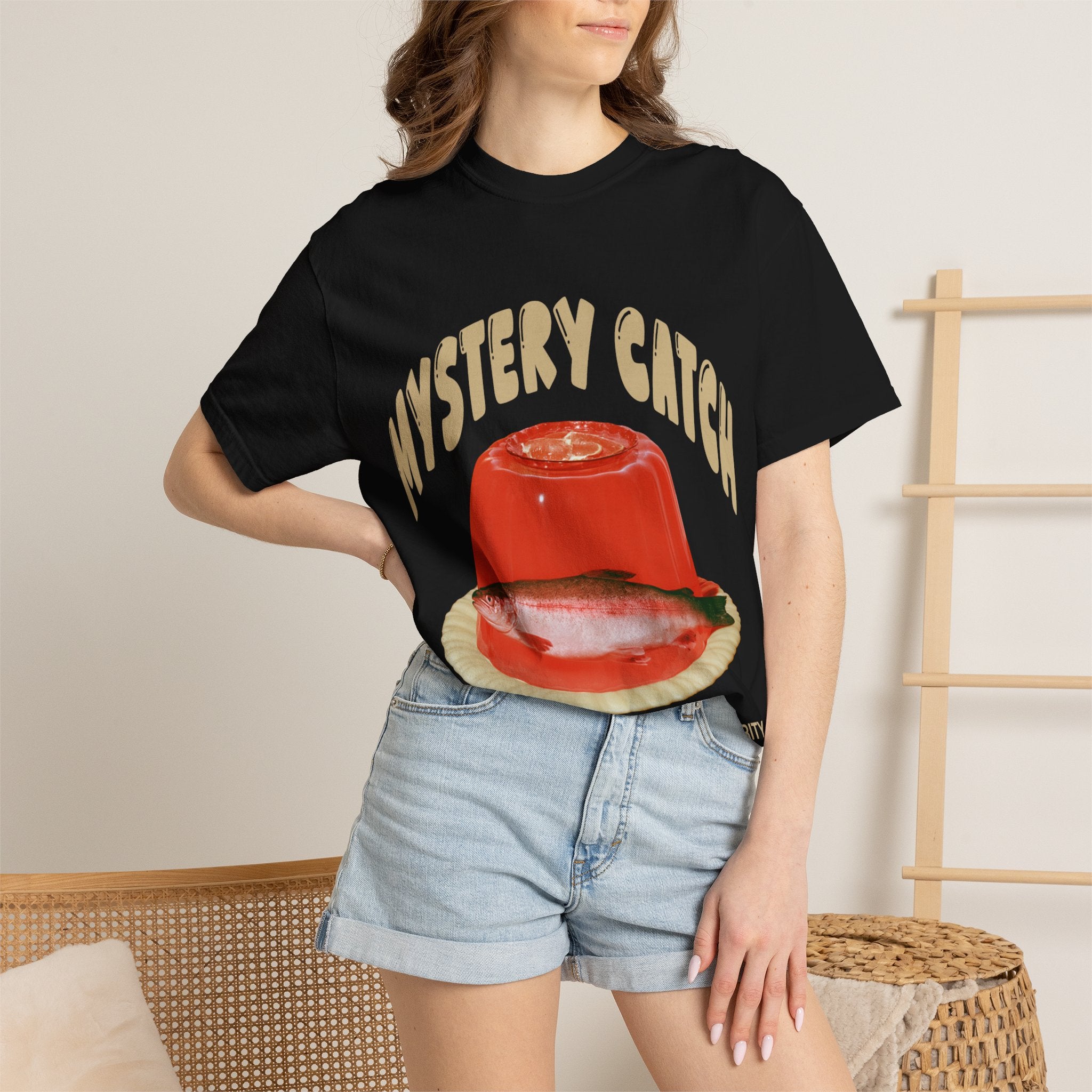 Mystery Catch T-Shirt — Retro Fish Jell-O Graphic Tee