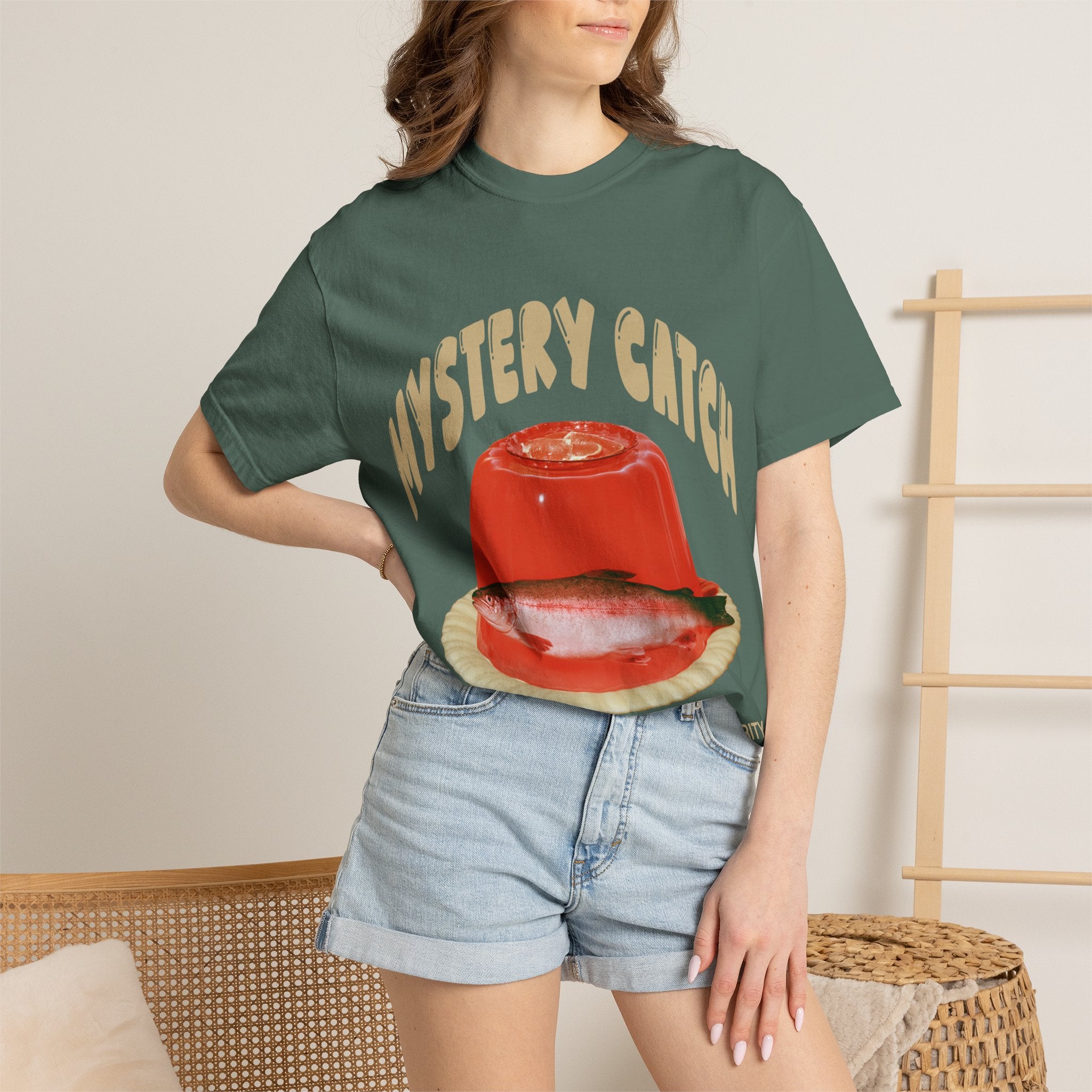 Mystery Catch T-Shirt — Retro Fish Jell-O Graphic Tee